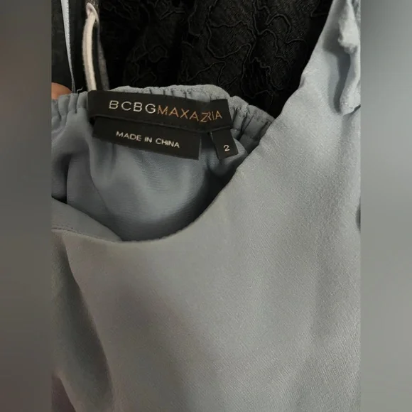 BCBG Max Azria halter dress. Size 2. Light blue. - Picture 3 of 3